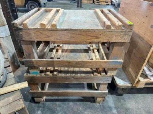 DESCRIPTION: (2) WOODEN BOX / CRATE FORMS LOCATION: WAREHOUSE THIS LOT IS: ONE MONEY QTY: 1