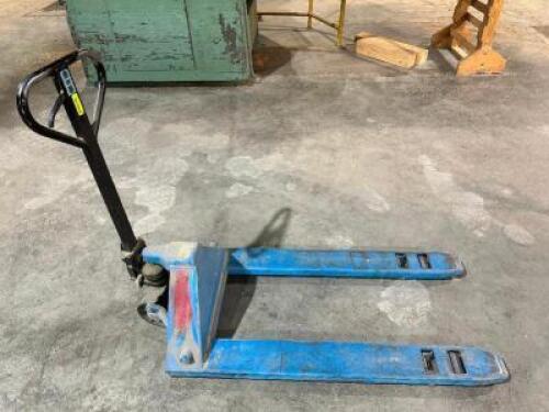 DESCRIPTION: 2 TON PALLET JACK - BLUE ADDITIONAL INFORMATION IN WORKING ORDER LOCATION: WAREHOUSE QTY: 1