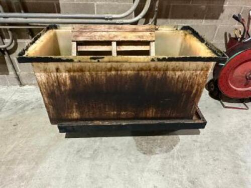 DESCRIPTION: 60" FIBERGLASS DIP / STAIN TANK LOCATION: WAREHOUSE QTY: 1