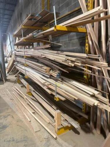 DESCRIPTION: CONTENTS OF TREE RACK - ASSORTED PIECES OF LUMBER ADDITIONAL INFORMATION FIRST DAY PICK UP REQUIRED LOCATION: WAREHOUSE QTY: 1
