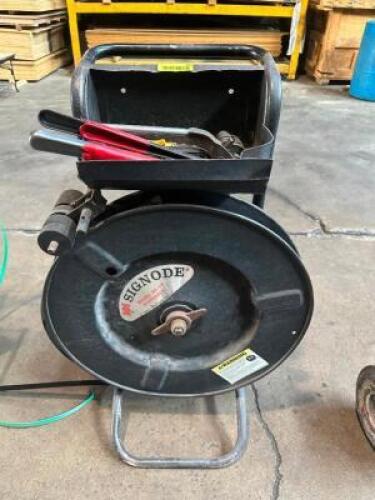 DESCRIPTION: STRAP AND PACK SYSTEM W/ TOOLING - PLASTIC BANDING LOCATION: WAREHOUSE QTY: 1