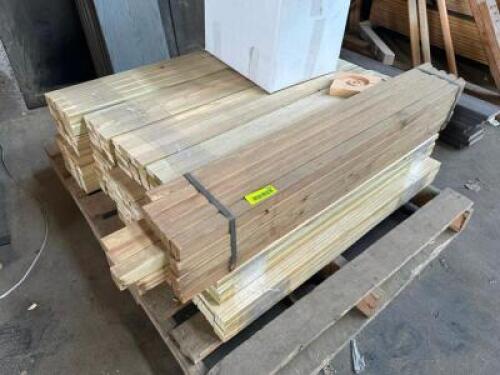DESCRIPTION: PALLET OF 1" X 1" POSTS LOCATION: WAREHOUSE THIS LOT IS: ONE MONEY QTY: 1