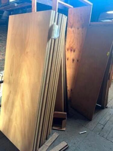 DESCRIPTION: (1) LOT OF ASSORTED DOORS AND FRAMES LOCATION: MEZZANINE THIS LOT IS: ONE MONEY QTY: 1
