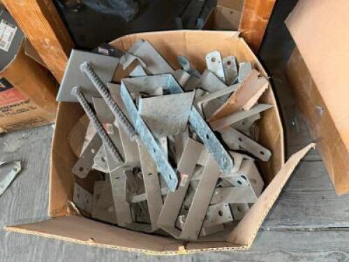 DESCRIPTION: (1) LOT OF ASSORTED BRACKETS AND BRACES. LOCATION: MEZZANINE THIS LOT IS: ONE MONEY QTY: 1