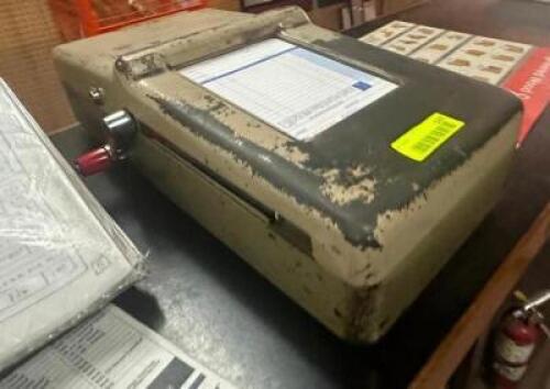 DESCRIPTION: MANUAL CC IMPRINTER LOCATION: SALES QTY: 1