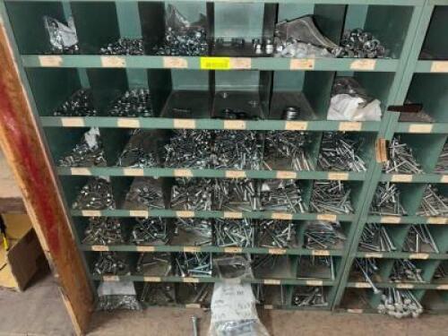DESCRIPTION: METAL HARDWARE ORGANIZER W/ CONTENTS - NEW HARDWARE. LOCATION: SALES QTY: 1