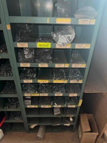 DESCRIPTION: METAL HARDWARE ORGANIZER W/ CONTENTS - NEW HARDWARE. LOCATION: SALES QTY: 1