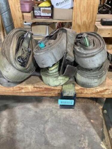 DESCRIPTION: 1 LOT OF (6) HEAVY DUTY STRAPS LOCATION: DOWNSTAIRS OFFICE QTY: 1