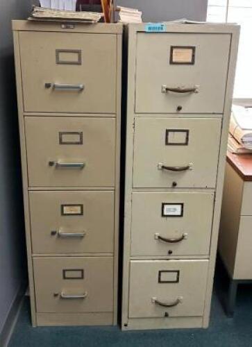 DESCRIPTION: (2) 4-DRAWER FILING CABINETS QTY: 2