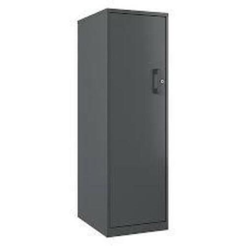 DESCRIPTION: (1) STORAGE CABINETBRAND/MODEL: SOHO #22600, SPACE SOLUTIONSINFORMATION: CHARCOALSIZE: 4 SHELF, 14.25" X 18" X 46.38"RETAIL$: $129.99 EAQTY: 1