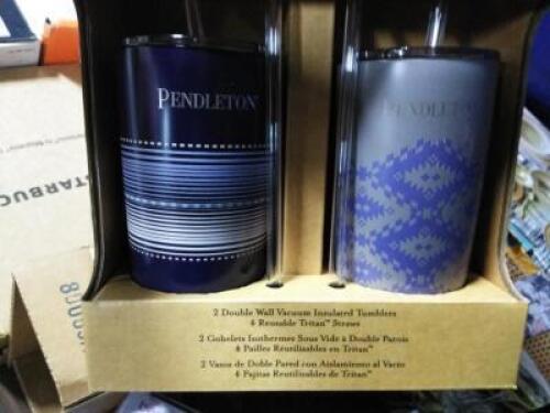 DESCRIPTION: (1) SET OF (2) INSULATED TUMBLERS BRAND/MODEL: PENDLETON INFORMATION: BLUE SIZE: 20 OZ RETAIL$: 20.00 EA QTY: 1