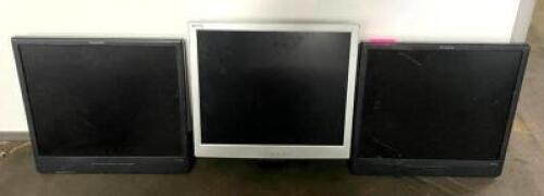 (3) ASSORTED MONITORS AS SHOWN