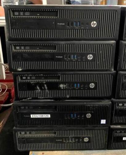 (5) HP PRODESK COMPUTERS