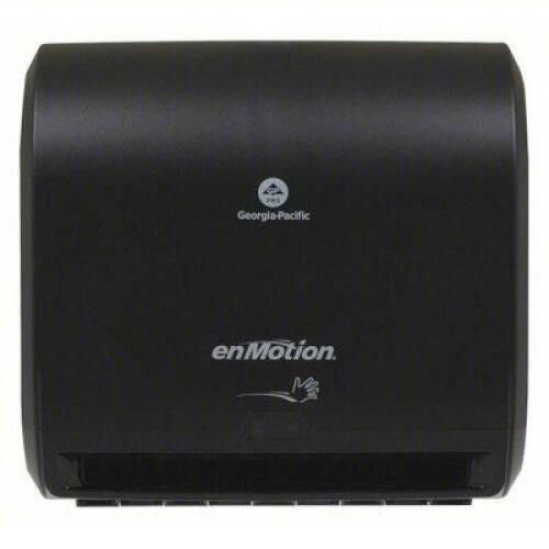 DESCRIPTION: (2) PUSH PADDLE ROLL TOWEL DISPENSER BRAND/MODEL: GEORGIA-PACIFIC #54338A INFORMATION: BLACK RETAIL$: $48.79 EA QTY: 2
