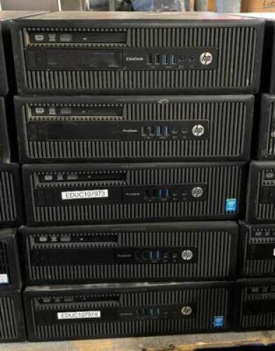 (5) HP PRODESK COMPUTERS