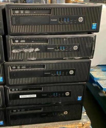 (5) HP PRODESK COMPUTERS