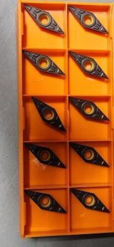 DESCRIPTION: (20) VCMT331-H2U CARBIDE TURNING INSERTS BRAND/MODEL: HERTEL VCMT331-H2U RETAIL$: 11.70 PER INSERT QTY: 20