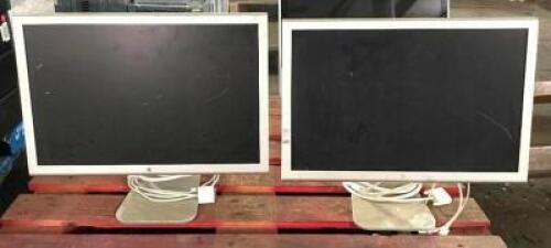 (2) APPLE LCD CINEMA DISPLAY MONITORS