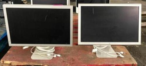 (2) APPLE LCD CINEMA DISPLAY MONITORS