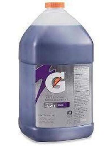 DESCRIPTION: (1) SPORTS DRINK CONCENTRATE BRAND/MODEL: GATORADE INFORMATION: GRAPE SIZE: 1 GALLON RETAIL$: $17.17 EA QTY: 1