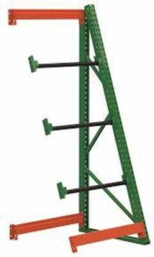 DESCRIPTION: (1) WHEEL RACK BRAND/MODEL: HUSKY #453C68 INFORMATION: GREEN AND ORANGE SIZE: 3 SPINDLES, 24 IN X 24 IN X 96 IN, FOR 1 3/4 IN MAX SPOOL D