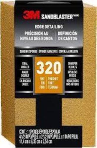 DESCRIPTION: (15) SANDBLASTER SPONGE BRAND/MODEL: 3M INFORMATION: 320 FINE GRIT SIZE: 3-3/4" X 2-1/2" X 1" RETAIL$: $7.37 EA QTY: 15