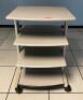 DESCRIPTION 4-TIER MOBILE ELECTRONIC CART LOCATION COMPUTER SERVER ROOM SIZE 32" X 30" X 46" QUANTITY 1 - 2