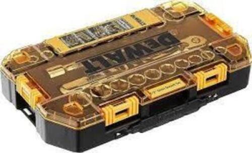 DESCRIPTION: (1) SOCKET SET BRAND/MODEL: DEWALT #70105426 INFORMATION: YELLOW CASE, 23 PIECES SIZE: 1/2" DRIVE RETAIL$: $59.99 EA QTY: 1