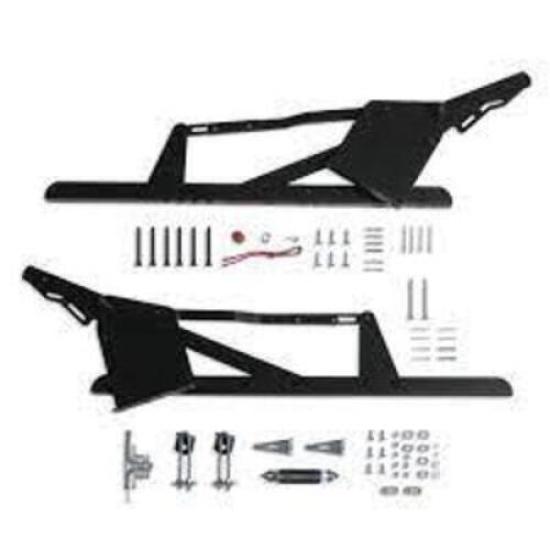DESCRIPTION: (1) ONE-PIECE GARAGE DOOR HARDWARE BRAND/MODEL: E-900 INFORMATION: BLACK SIZE: MUST COME INSPECT, SPRINGS NOT INCLUDED RETAIL$: $183.99 E