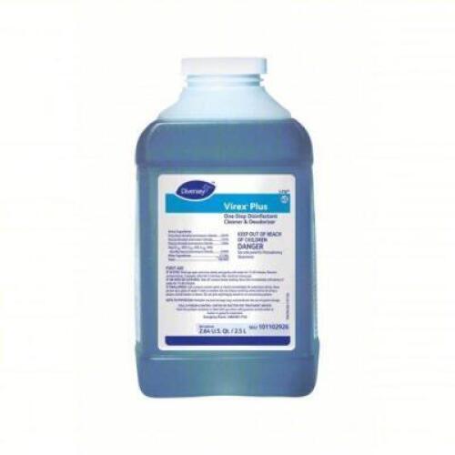 DESCRIPTION: (2) DISINFECTANT CLEANER AND DEODORIZER BRAND/MODEL: DIVERSEY VIREX PLUS SIZE: 2.64 QT RETAIL$: $290.00 TOTAL QTY: 2