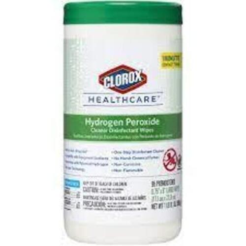 DESCRIPTION: (1) CASE OF (6) HYDROGEN PEROXIDE WIPES BRAND/MODEL: CLOROX #30824 SIZE: 95 WIPES PER CONTAINER RETAIL$: $9.9 9EA QTY: 1