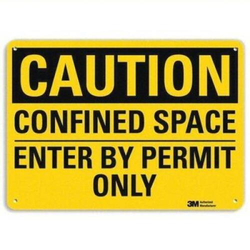 DESCRIPTION: (1) CAUTION SIGN BRAND/MODEL: 35JK52 INFORMATION: ALUMINUM SIZE: 10X14 RETAIL$: $20.93 EA QTY: 1