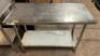 48" X 24" STAINLESS TABLE W/ UNDER SHELF.