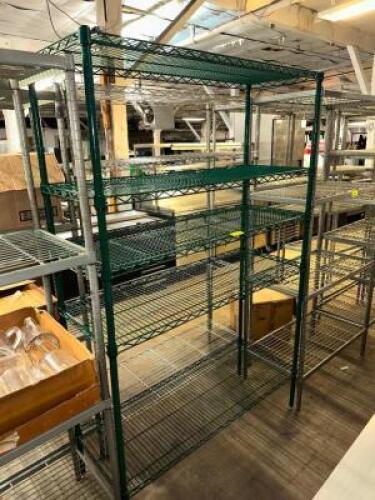 48" X 18" FOUR TIER COATED WIRE SHELF