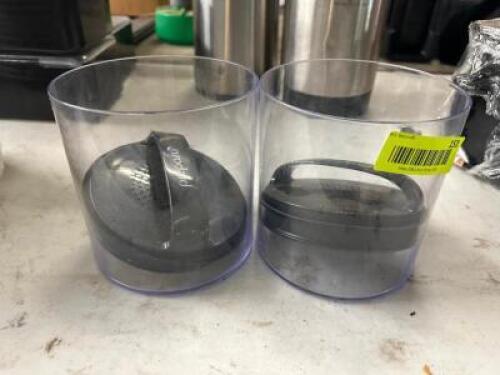 (2) PREPARA PLASTIC CONTAINERS W/ VACUUM LIDS