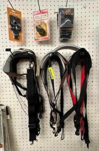 LARGE GROUP OF INSTRUMENT STRAPS AND HARDWARE