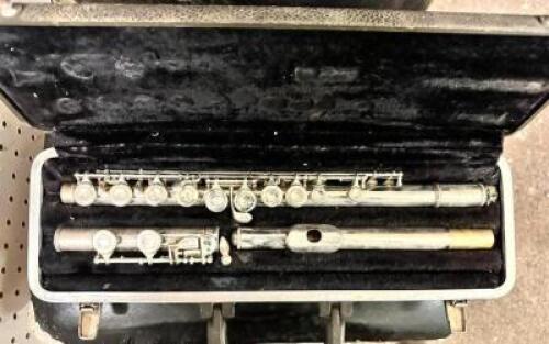 (2)- BUNDY FLUTES WITH CASES