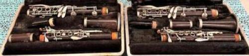 (2)- SELMER WOOD CLARINETS