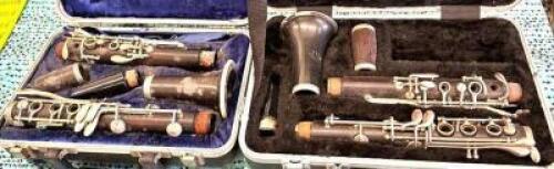 (2)- CONN WOOD CLARINETS