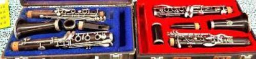 (2)- WOOD CLARINETS