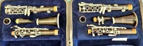 (2)- SELMER WOOD CLARINETS