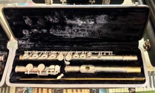 (2) - BUNDY FLUTES WITH CASES