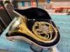 OLDS AMBASSADOR SINGLE FRENCH HORN WITH CASE - 5
