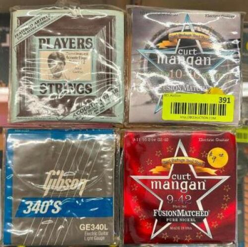 (4) - CT. SET OF PREMIUM GUITAR STRINGS
