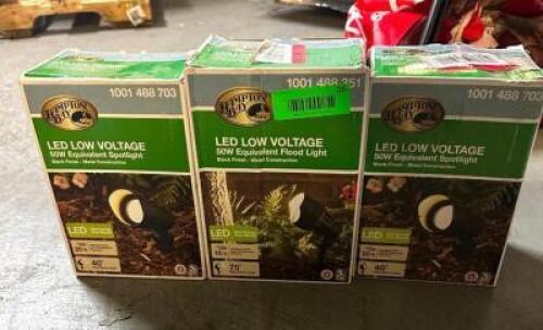(3)- BOXES OF LED OUTDOOR LIGHTS