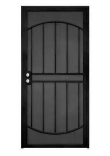 BLACK SECURITY STORM DOOR