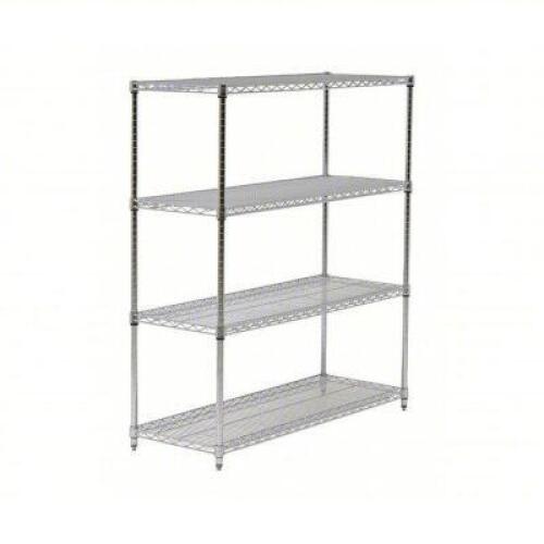 DESCRIPTION: (1) WIRE SHELVING UNIT BRAND/MODEL: PRODUCT NUMBER #45VY43 INFORMATION: CHROME SIZE: 60" X 24" X 86" RETAIL$: $360.73 EA QTY: 1