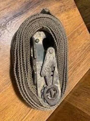 DESCRIPTION: (6) CARGO TIE DOWN RATCHET STRAPS BRAND/MODEL: KINEDYNE #31000 INFORMATION: HEAVY DUTY RETAIL$: $34.99 EA QTY: 6