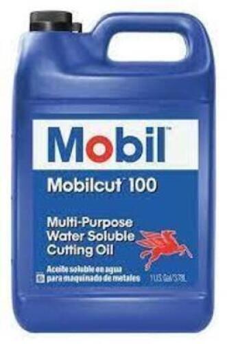 DESCRIPTION: (2) MULTI PURPOSE WATER SOLUBLE CUTTING OIL BRAND/MODEL: MOBIL #100 INFORMATION: BLUE SIZE: 1 GALLON RETAIL$: $50.12 EA QTY: 2