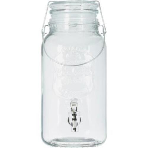 HOME ESSENTIALS 1 GALLON MASON BEVERAGE DISPENSER RETAILS FOR $17.32